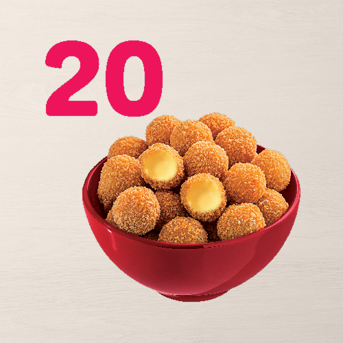 20 Croc Pops de Queijo pra dividir (ou devorar sozinho!). Crocantes e irresistíveis!