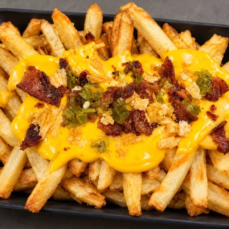 Papas con Tocino y Queso