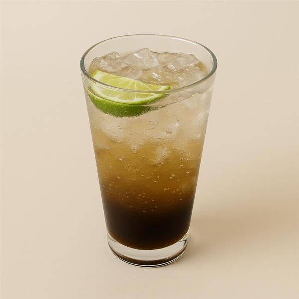 Soda italiana sabor blackberry feita com Sprite.