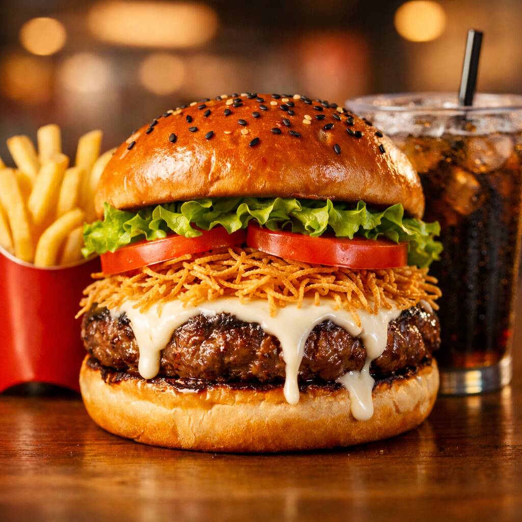 Combo Burguer clasic + papas + gaseosa