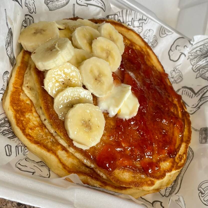 Hotcakes con Fresa