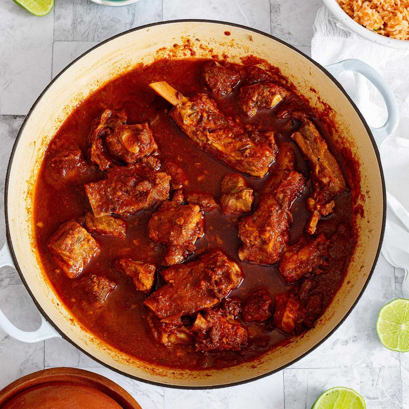 Costilla en Chile de Arbol
