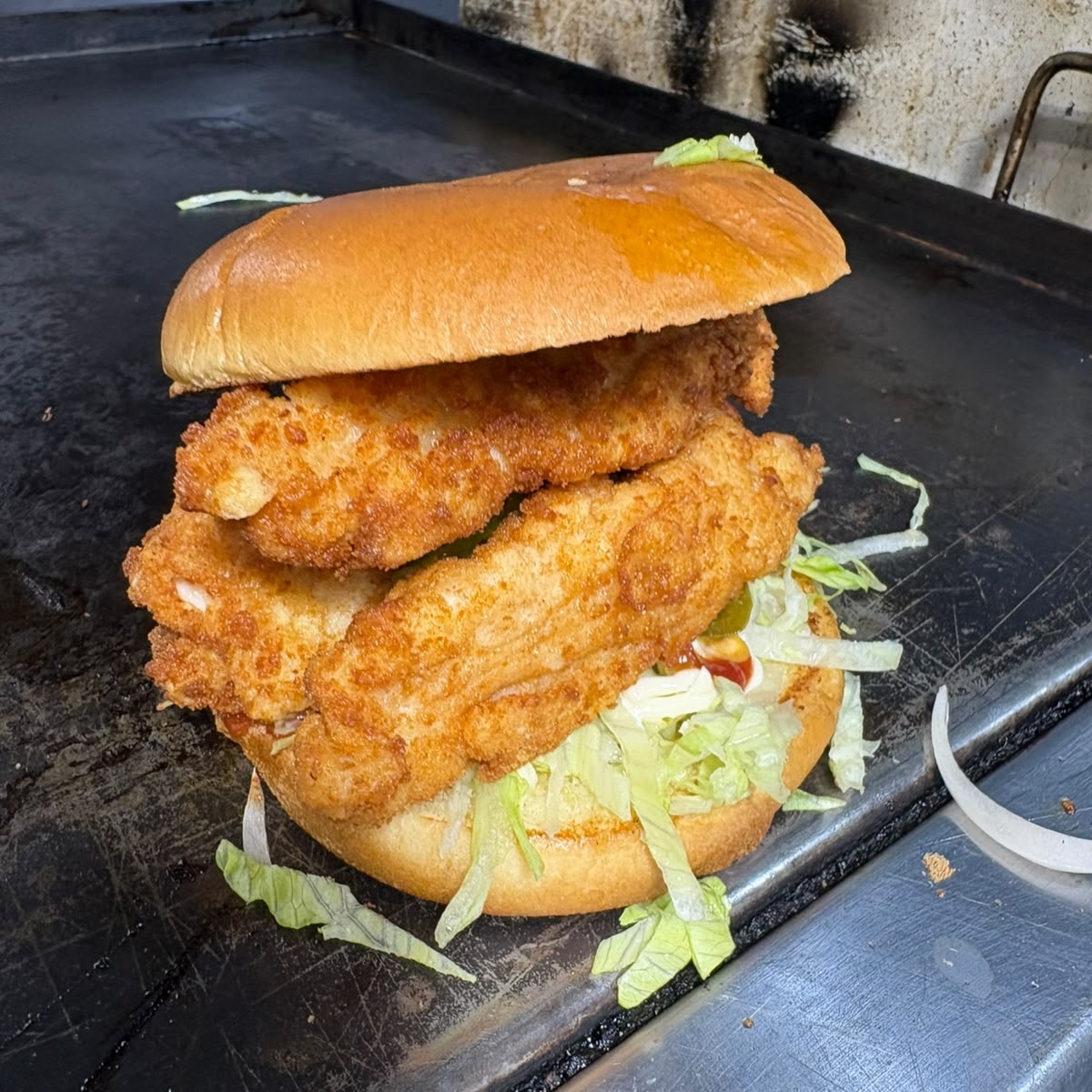 Hamburguesa De Pollo Combo