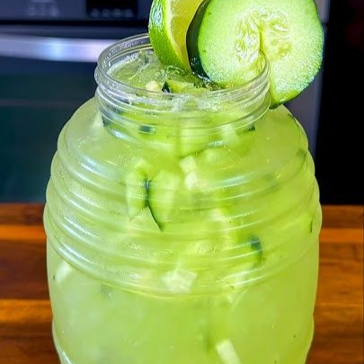 Agua de Pepino y Limón