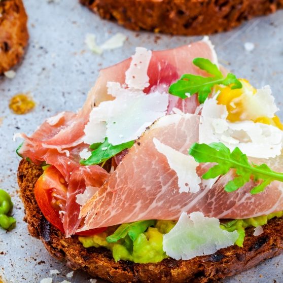 4 Bruchettas de Jamón Serrano
