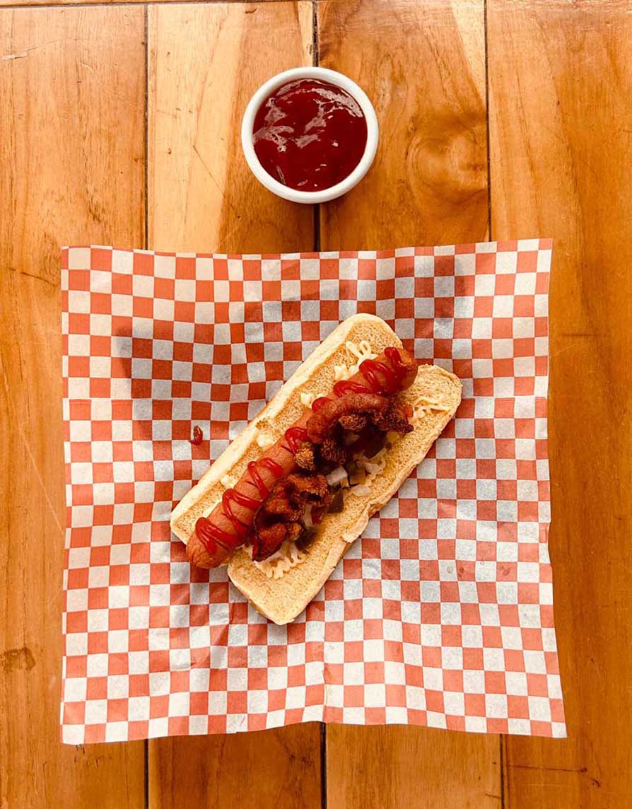 Hot Dog Jumbo Con Tocino
