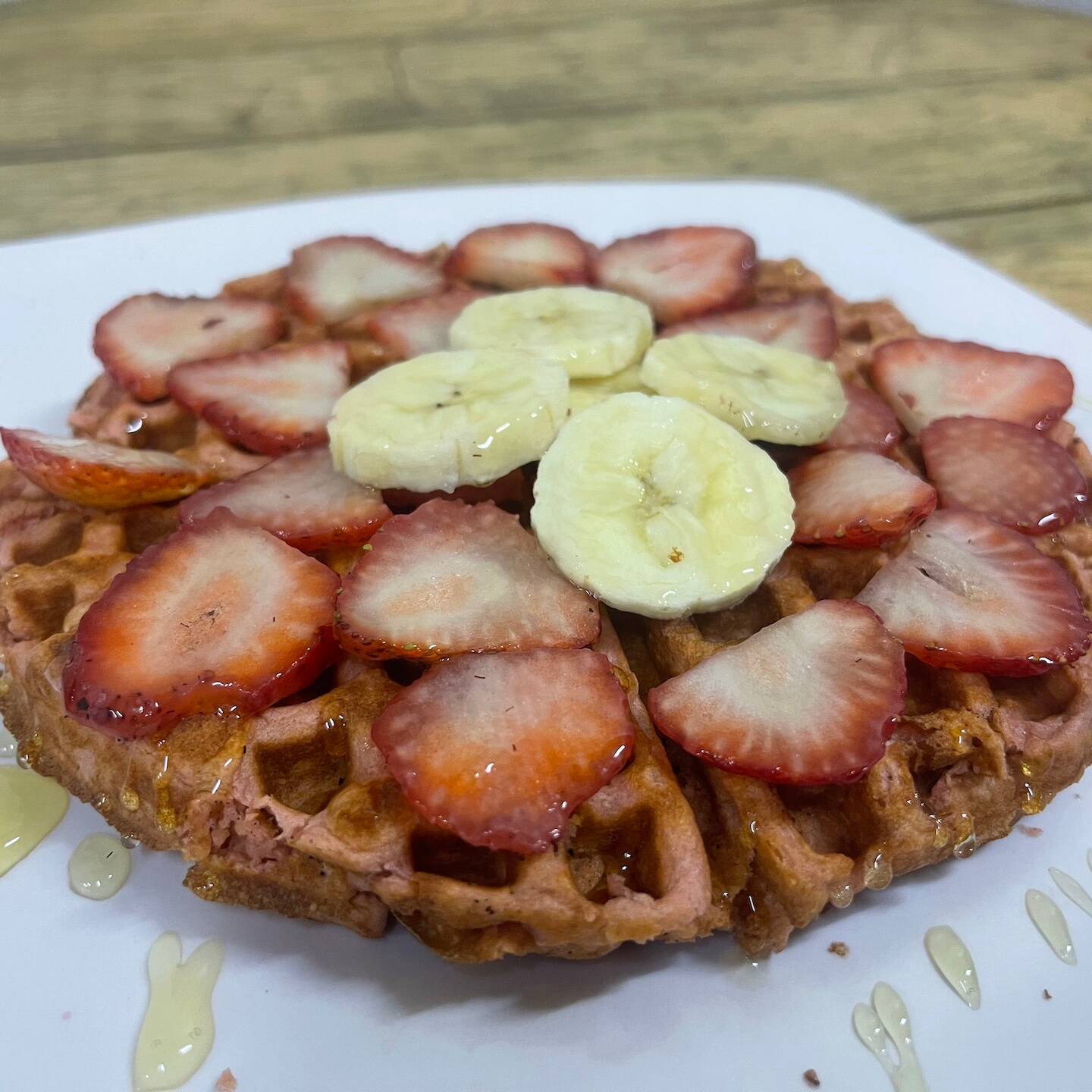 Waffle con Proteina Dulce.
