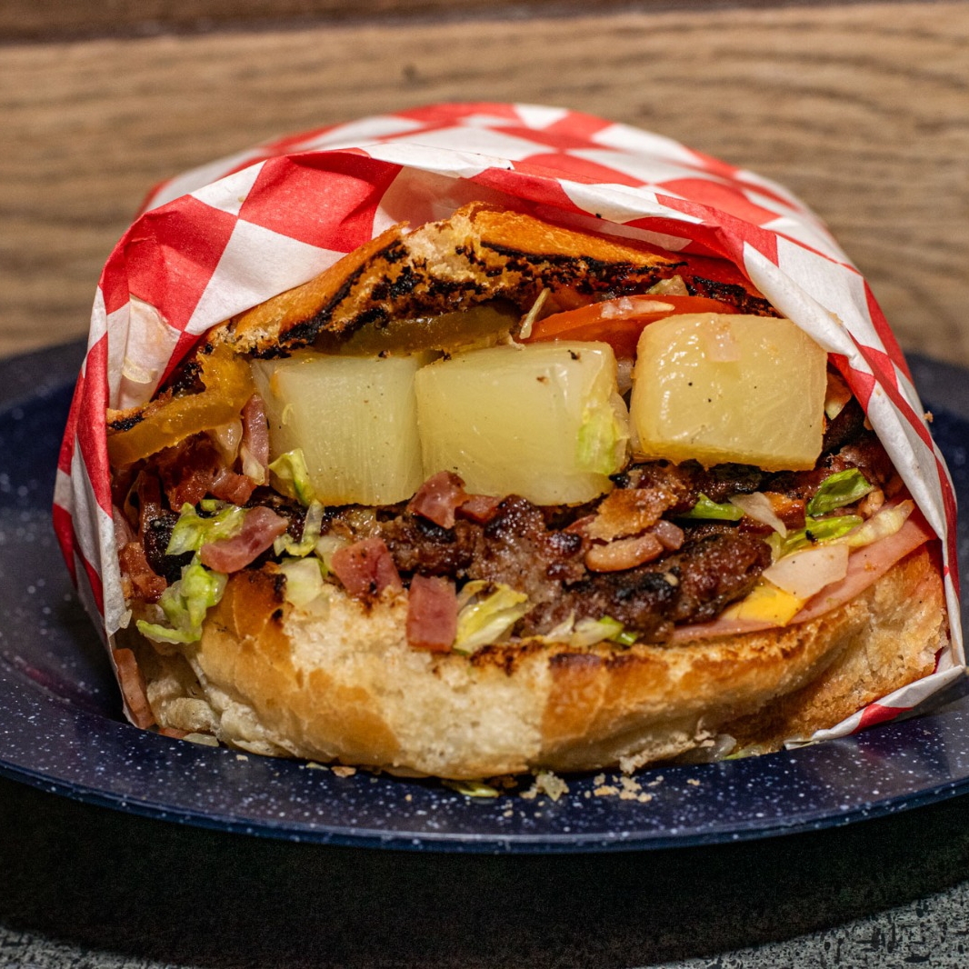 Hamburguesa Doble Hawaiana