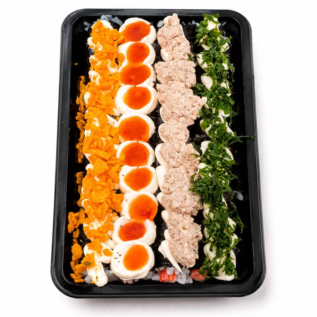 10 maki chesse com geleia swit
10 maki chesse tartar de salmao grelhado
10 maki chesse Doritos
10 maki chesse couve crisp