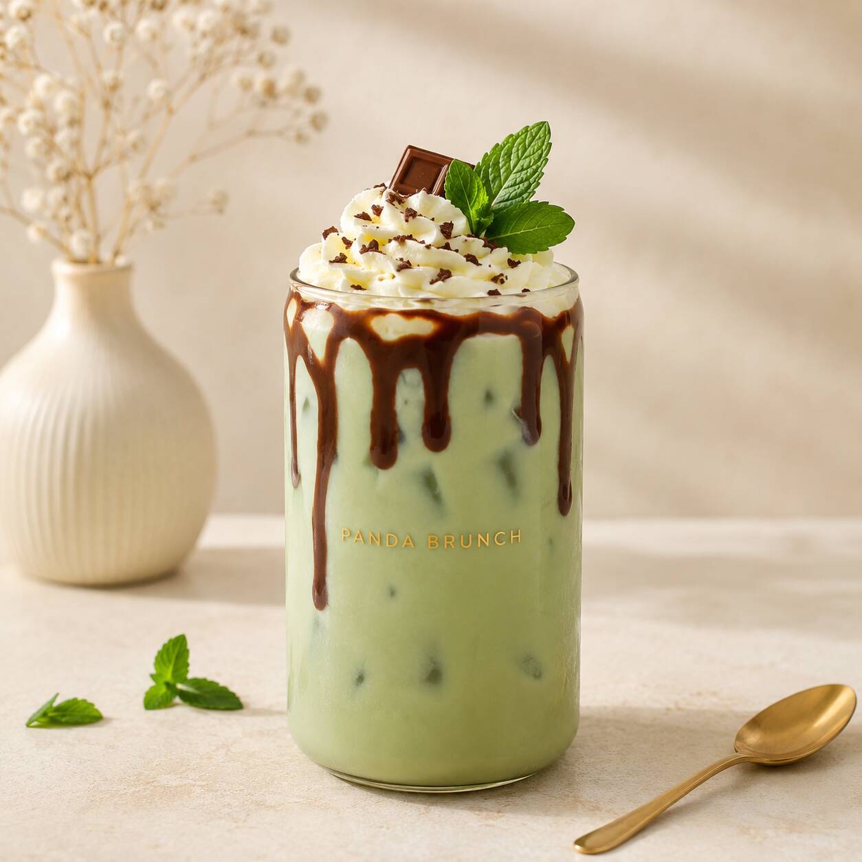 Choco Menta Iced Latte 16 oz