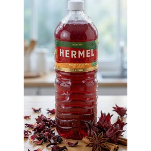 Agua de Jamaica GRANDE 1lt natural.