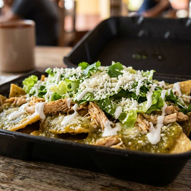 Chilaquiles Verdes de Pollo