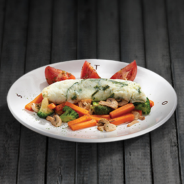Omelette Claras y Espinacas