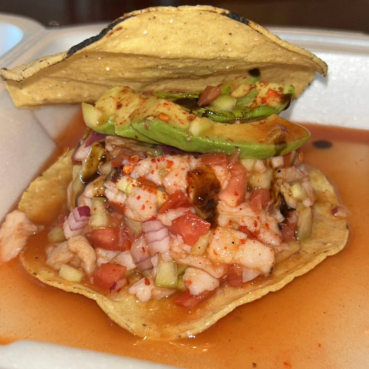 Tostada De Ceviche de Pescado 1 Pza