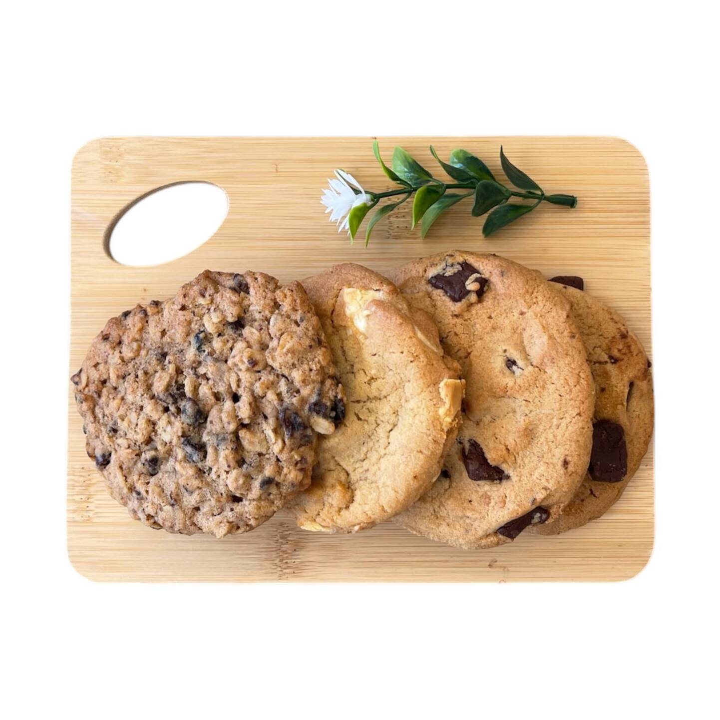 Galletas Doradas de Chocolate, Blanco, Avena