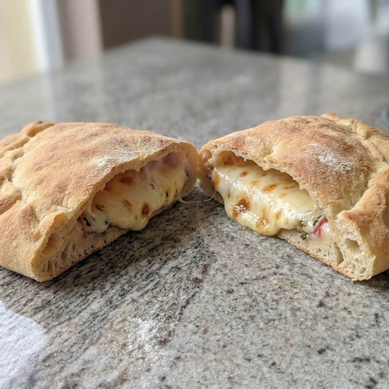Nossa esfiha de queijo branco com mussarela, perfeita e leve para qualquer hora