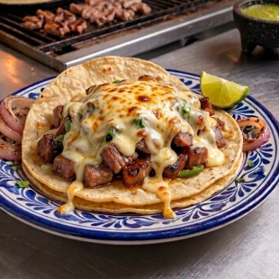 Taco Grande de Arrachera con Queso