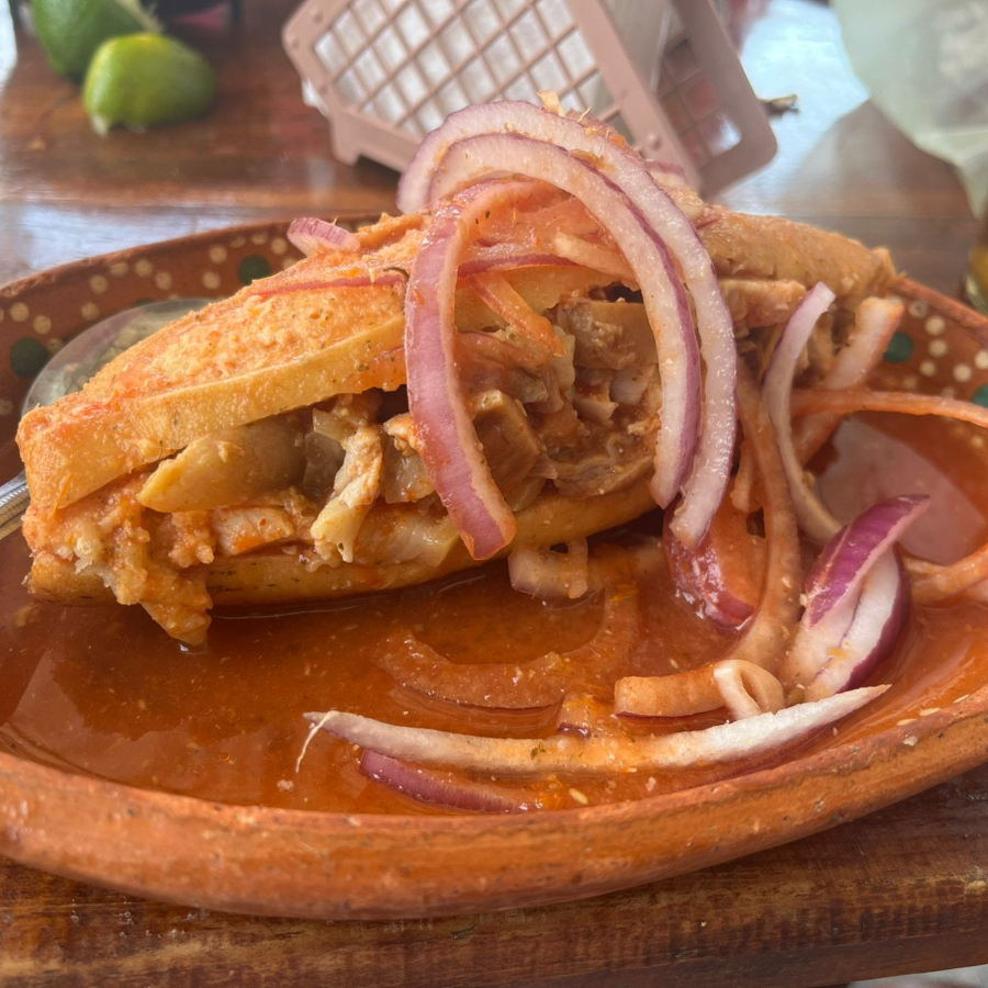 Torta ahogada buche - cuero
