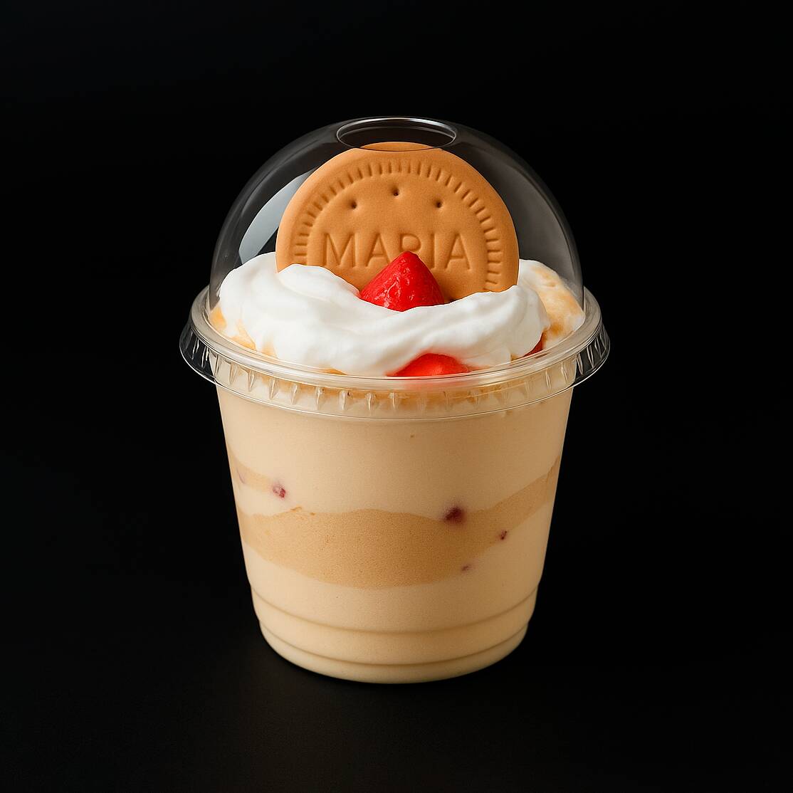 🍓🥤🟡 FRESAS CON CREMA - MARIA vaso chico🟡🥤🍓