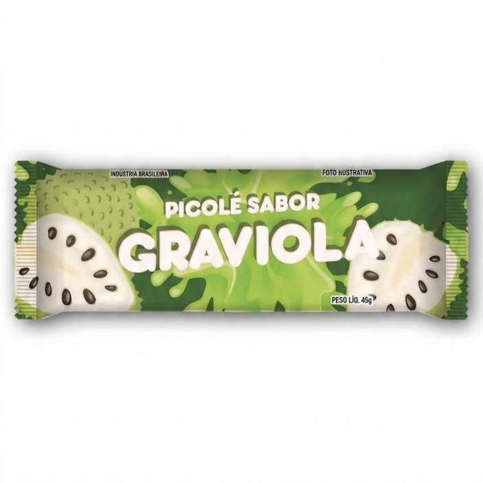Graviola 100% Fruta
Picolé artesanal feito só com a fruta! Refrescante, cremoso e com aquele azedinho suave da graviola. Sabor natural e irresistível!
