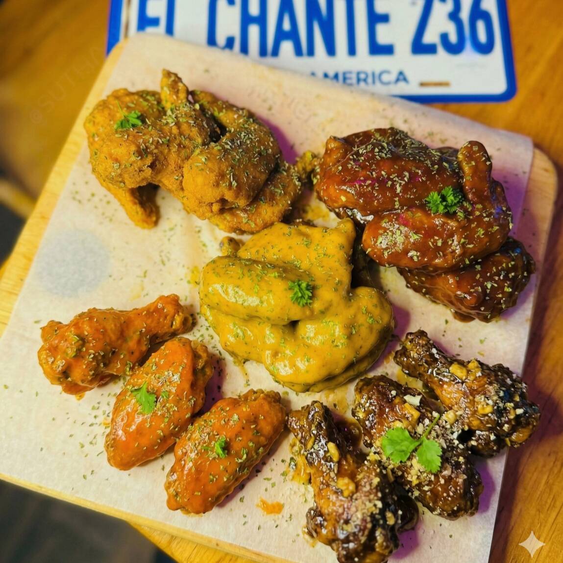 10 Alitas + Papas Fritas