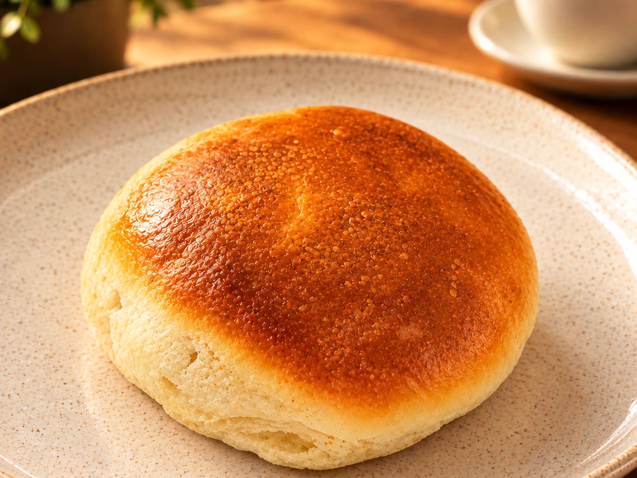 Hambúrguer assado no pão macio. Escolha o sabor. (Aprox. 120g)