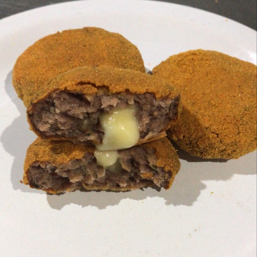 DISCO DE CARNE RECHEADO COM QUEIJO