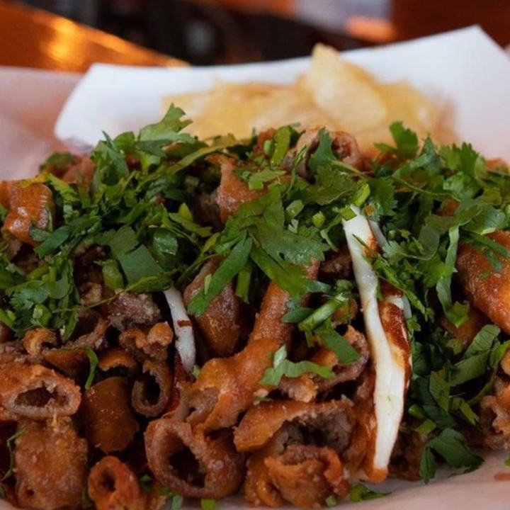 orden de 5 tacos de tripa