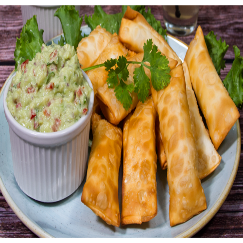 Tequeños de Queso con Salsa Guacamole
