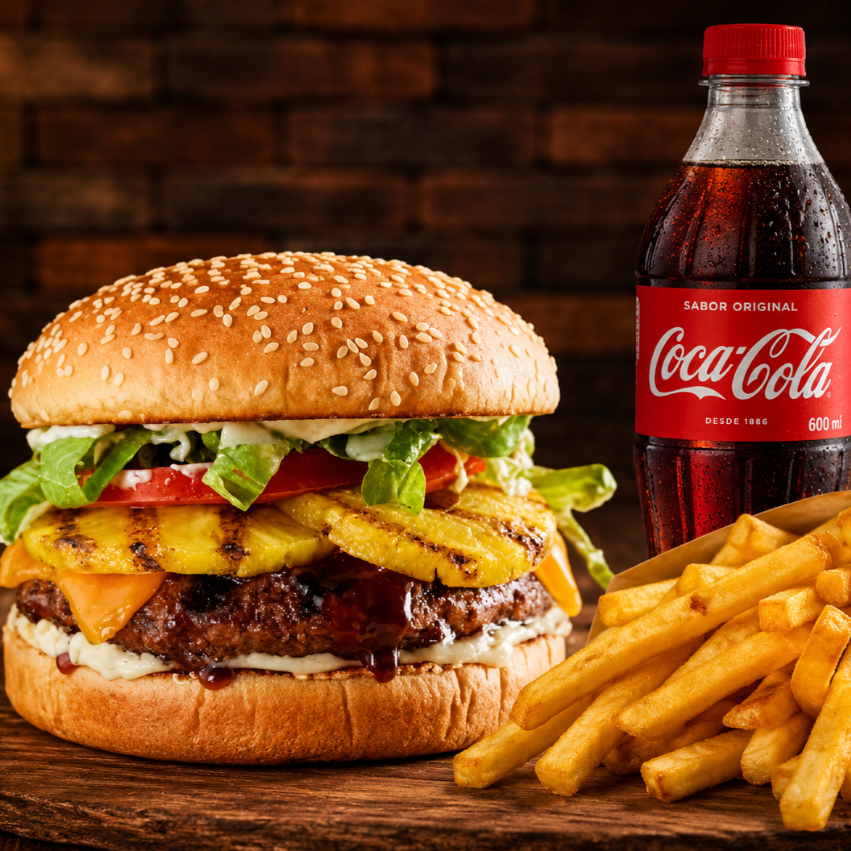 Hamburguesa Hawaiana - Combo