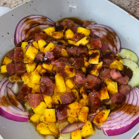 Aguachile Atún y Coca Cola 600 ml