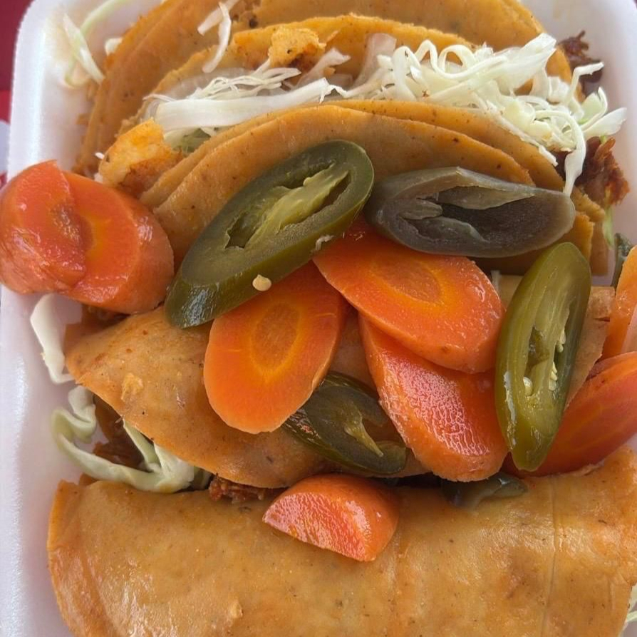 Tacos Papa con Deshebrada