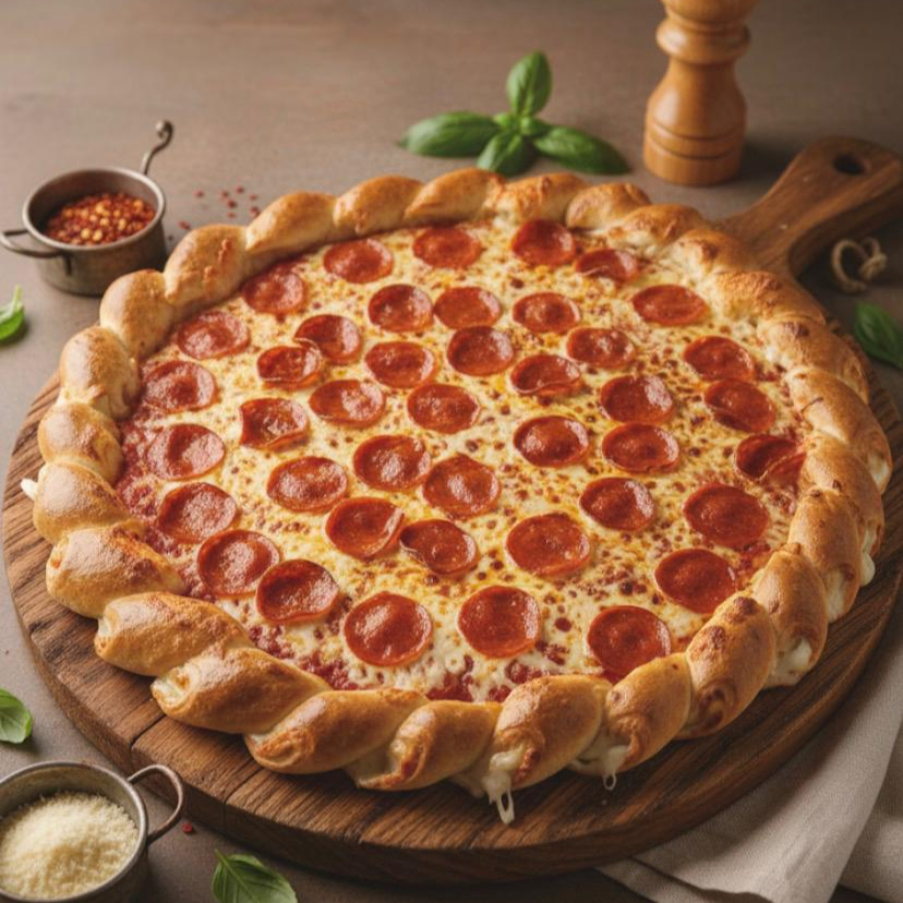 Pizza Pepperonni con Bites de Queso en El Borde