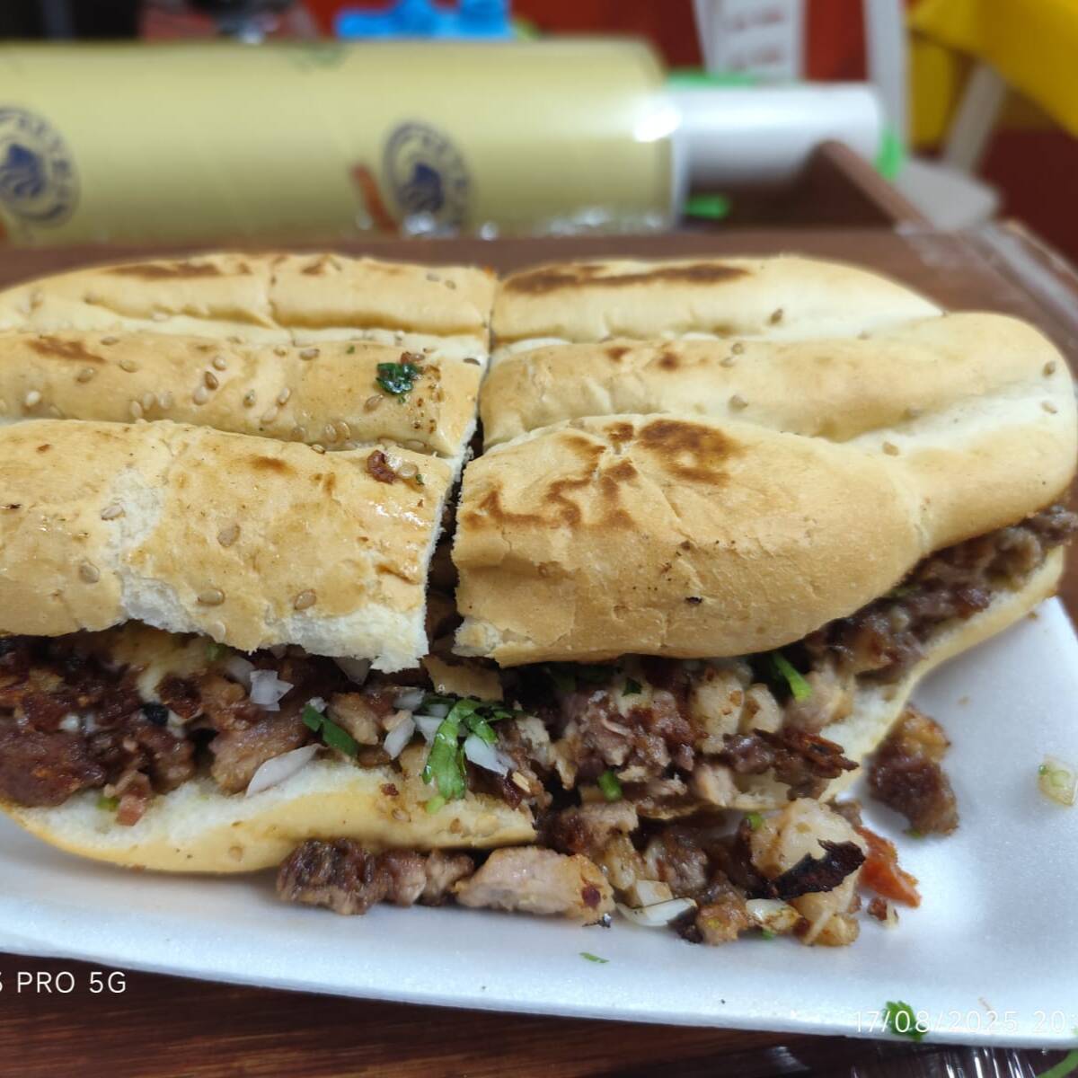 Torta Suadero con Queso