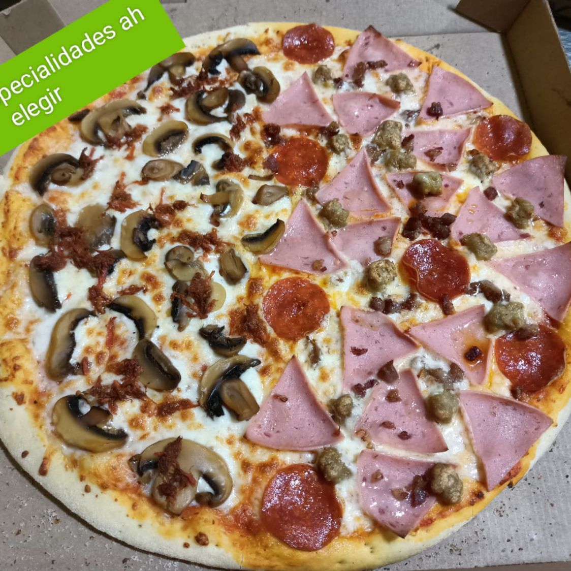 PIZZA FAMILIAR COMBINADA 16"(16 REVANADAS