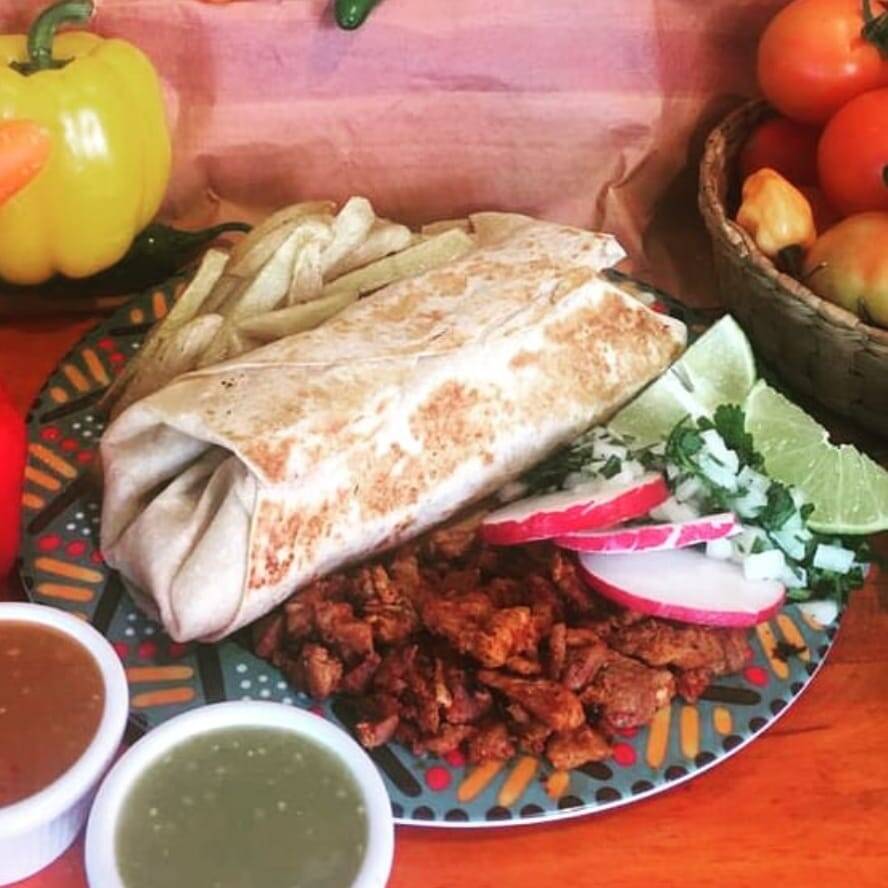 promo BURRITO BISTEC +JAMAICA 500 ML