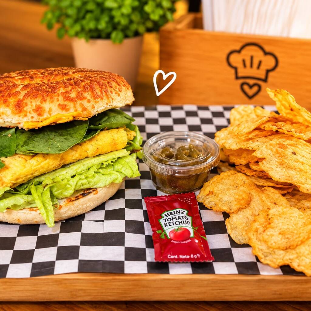 Bagel Omelette de Espinaca