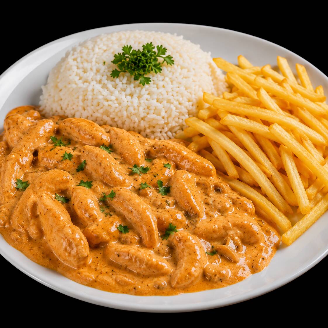Venha saborear este strogonoff de frango na promoção todos os dias por apenas 10,99 vc não vai se até