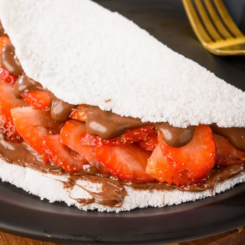 Morango com nutella