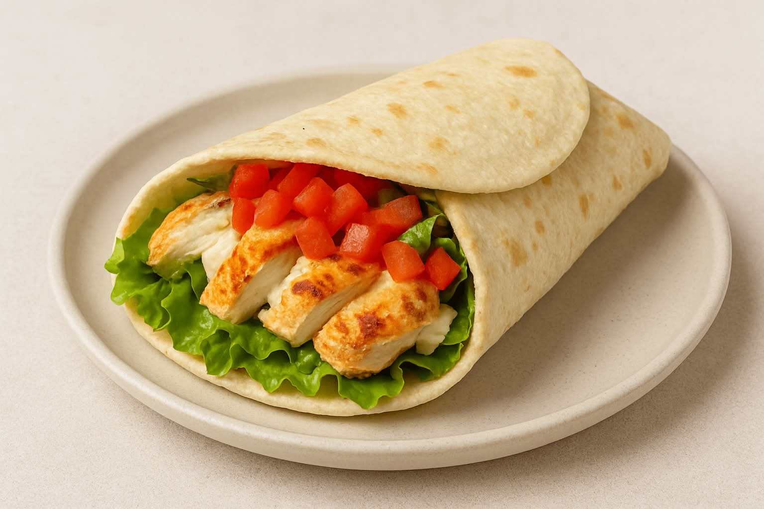 Taco árabe de pollo