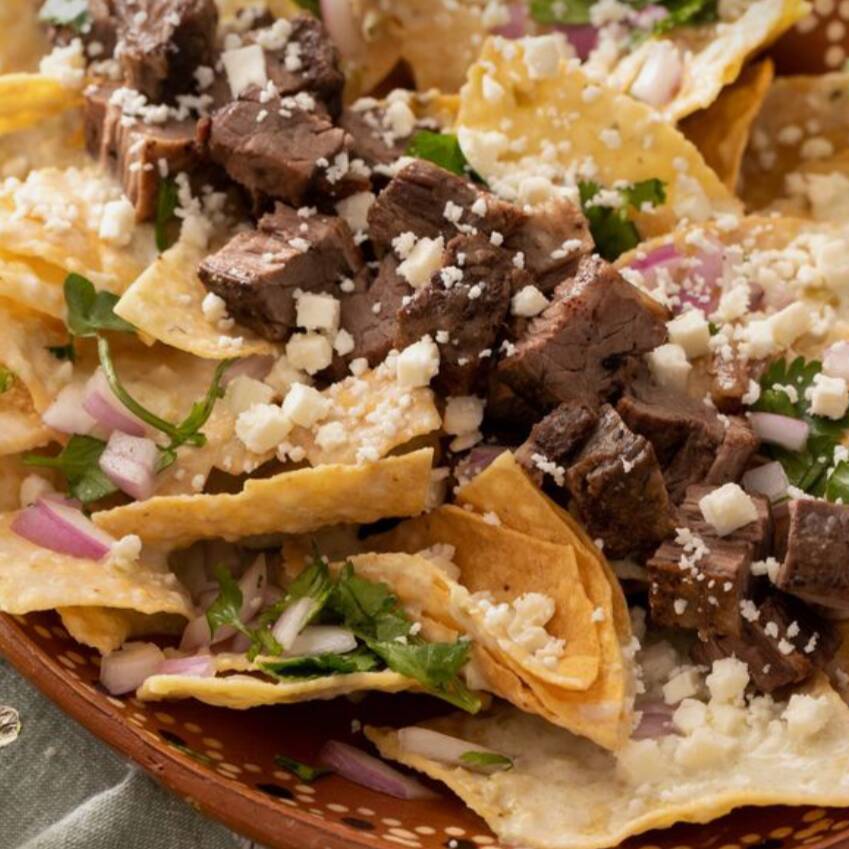 Chilaquiles con Carne