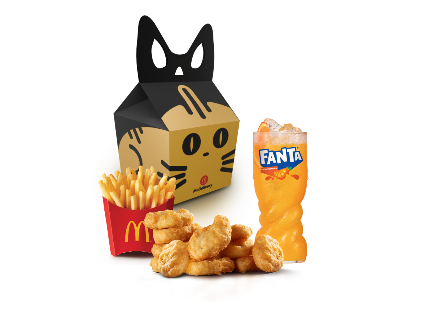 McCombo® 10 Chicken McNuggets®y una (1) Kitty Box