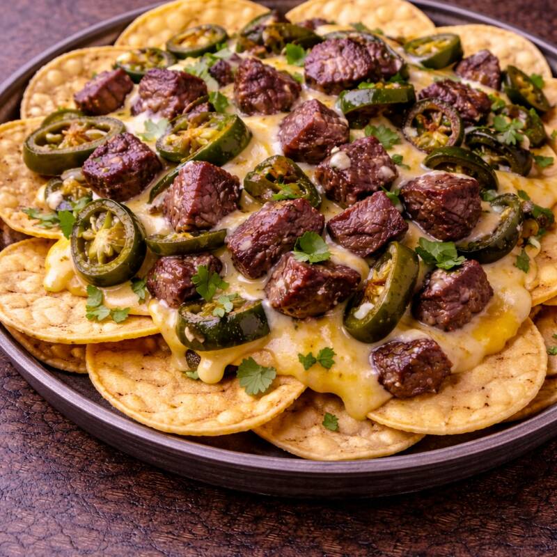 Nachos con Arrachera