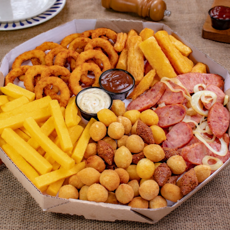 Nesse disco tem direito a 5 porções caprichadas