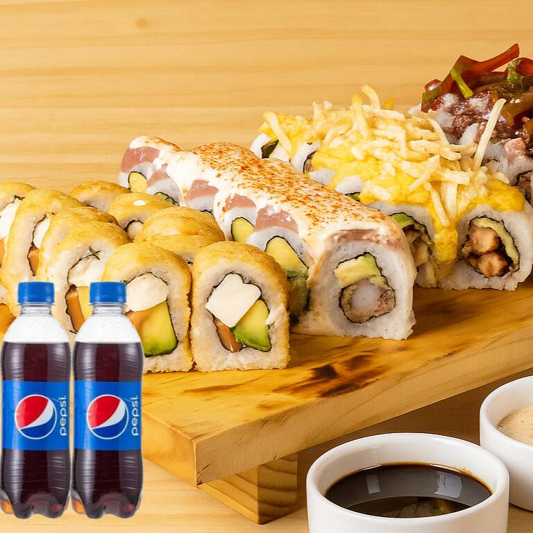48 MAKIS + 2 PEPSIS (4 SABORES)