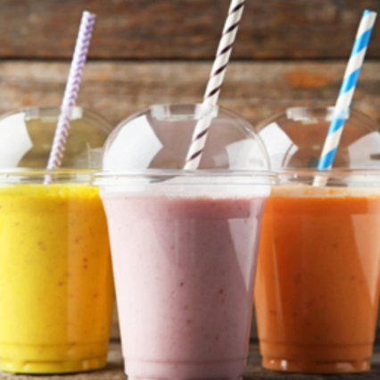 Jugo natural en leche