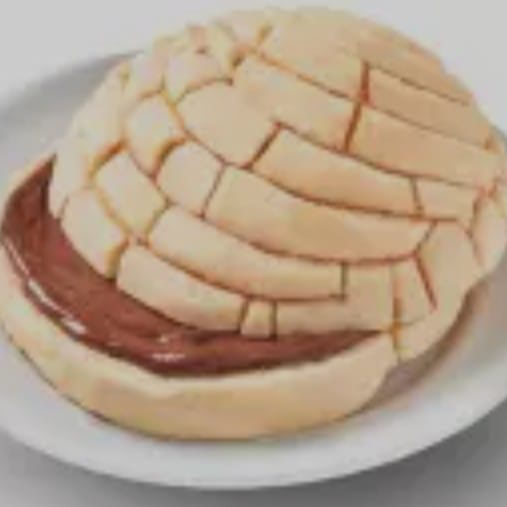 Concha Rellena de nutella
