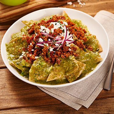 Chilaquiles con Pollo Comida Corrida