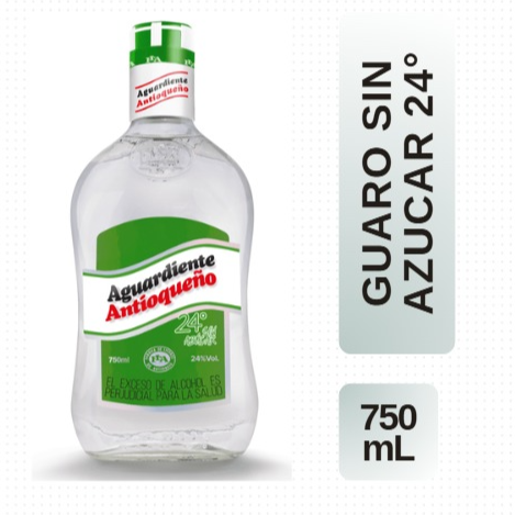 Botella Aguardiente Antioqueño Verde