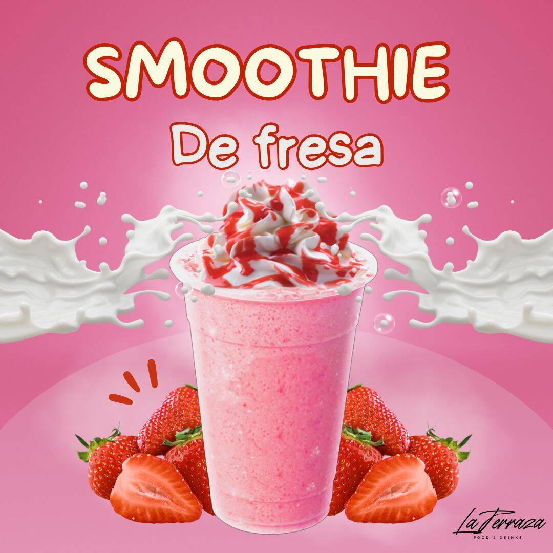 Smoothie de Leche de Fresa 20 Oz
